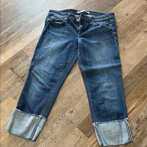 Joe's Jeans Dark Blue Ankle Cropped Denim